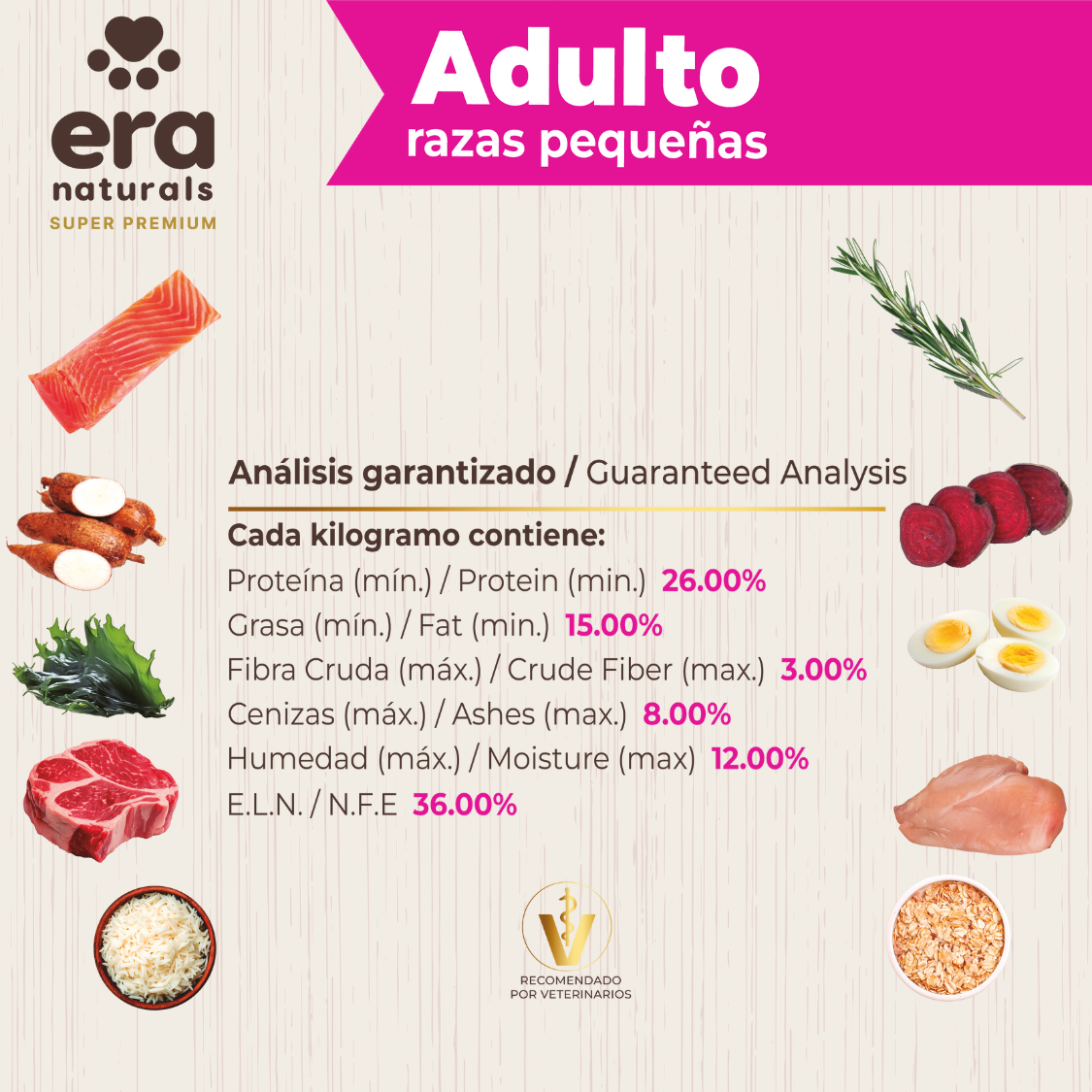 Era Naturals Adulto Raza Pequeña Alimento Super Premium Era Naturals Adulto Raza Pequeña Alimento Super Premium